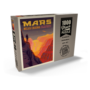 Darstellung des Puzzle Motivs Mars: Melas Chasma 1000 Puzzle Schachtel Ansicht2