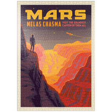 Darstellung des Puzzle Motivs puzzleplate Mars: Melas Chasma 1000 Puzzle