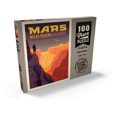 Darstellung des Puzzle Motivs Mars: Melas Chasma 100 Puzzle Schachtel Ansicht2