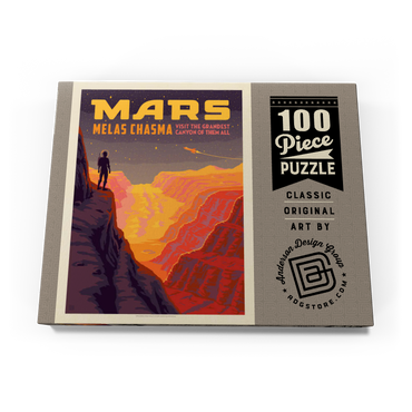 Darstellung des Puzzle Motivs Mars: Melas Chasma 100 Puzzle Schachtel Ansicht3