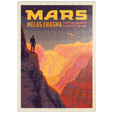 Darstellung des Puzzle Motivs puzzleplate Mars: Melas Chasma 100 Puzzle