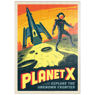 Darstellung des Puzzle Motivs puzzleplate Planet X 100 Puzzle