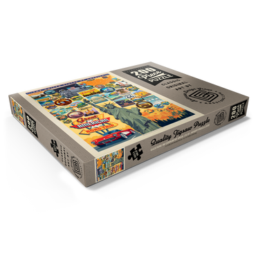 Darstellung des Puzzle Motivs American Travel: USA Collage 200 Puzzle Schachtel Ansicht1