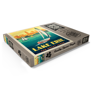 Darstellung des Puzzle Motivs Great Lakes: Lake Erie 100 Puzzle Schachtel Ansicht1