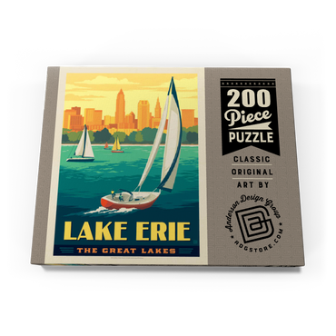 Darstellung des Puzzle Motivs Great Lakes: Lake Erie 200 Puzzle Schachtel Ansicht3