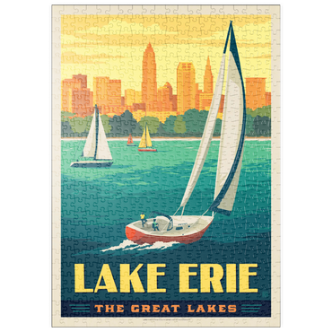 Darstellung des Puzzle Motivs puzzleplate Great Lakes: Lake Erie 500 Puzzle