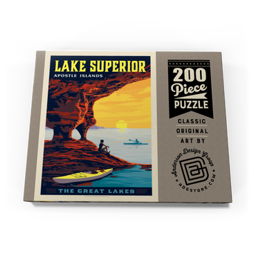 Darstellung des Puzzle Motivs Great Lakes: Lake Superior 200 Puzzle Schachtel Ansicht3