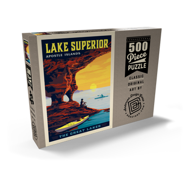 Darstellung des Puzzle Motivs Great Lakes: Lake Superior 500 Puzzle Schachtel Ansicht2