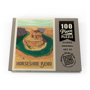 Darstellung des Puzzle Motivs Horseshoe Bend, Arizona 100 Puzzle Schachtel Ansicht3