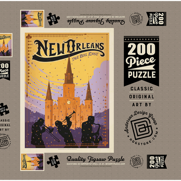 Darstellung des Puzzle Motivs New Orleans: The Big Easy 200 Puzzle Schachtel 3D Modell