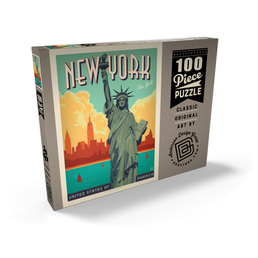 Darstellung des Puzzle Motivs New York City: Lady Liberty 100 Puzzle Schachtel Ansicht2