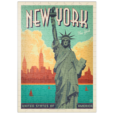 Darstellung des Puzzle Motivs puzzleplate New York City: Lady Liberty 200 Puzzle