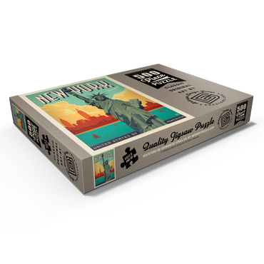 Darstellung des Puzzle Motivs New York City: Lady Liberty 500 Puzzle Schachtel Ansicht1