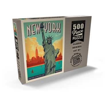 Darstellung des Puzzle Motivs New York City: Lady Liberty 500 Puzzle Schachtel Ansicht2