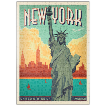 Darstellung des Puzzle Motivs puzzleplate New York City: Lady Liberty 500 Puzzle