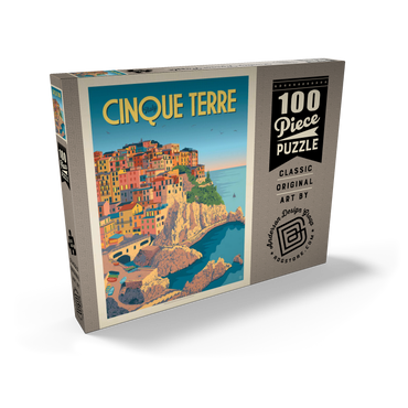 Darstellung des Puzzle Motivs Italy: Cinque Terre 100 Puzzle Schachtel Ansicht2
