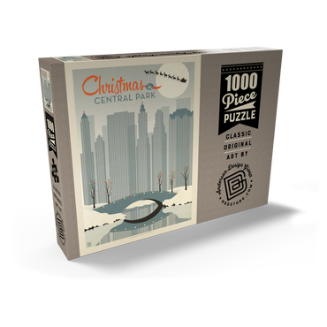 Darstellung des Puzzle Motivs Christmas in Central Park 1000 Puzzle Schachtel Ansicht2