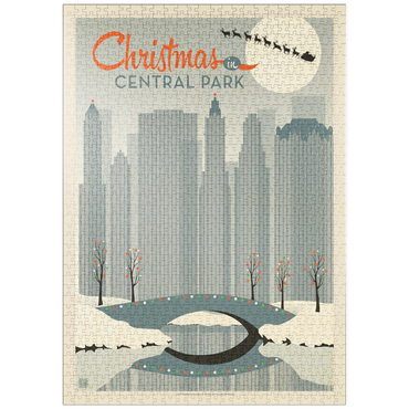 Darstellung des Puzzle Motivs puzzleplate Christmas in Central Park 1000 Puzzle