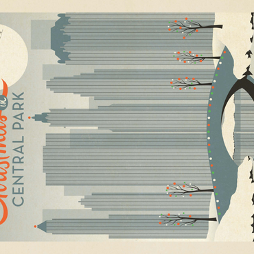 Darstellung des Puzzle Motivs Christmas in Central Park 1000 Puzzle 3D Modell