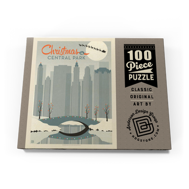 Darstellung des Puzzle Motivs Christmas in Central Park 100 Puzzle Schachtel Ansicht3