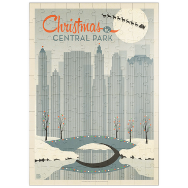 Darstellung des Puzzle Motivs puzzleplate Christmas in Central Park 100 Puzzle