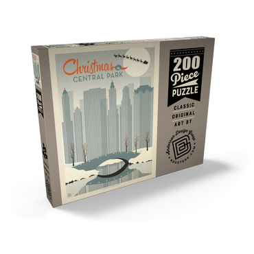 Darstellung des Puzzle Motivs Christmas in Central Park 200 Puzzle Schachtel Ansicht2