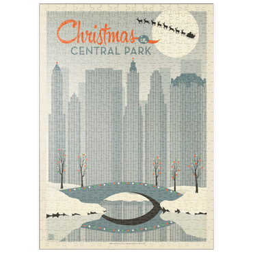 Darstellung des Puzzle Motivs puzzleplate Christmas in Central Park 500 Puzzle
