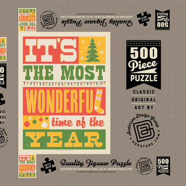 Darstellung des Puzzle Motivs The Most Wonderful Time Of The Year 500 Puzzle Schachtel 3D Modell