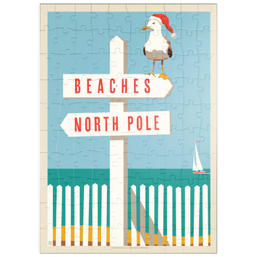 Darstellung des Puzzle Motivs puzzleplate Beaches/North Pole 100 Puzzle