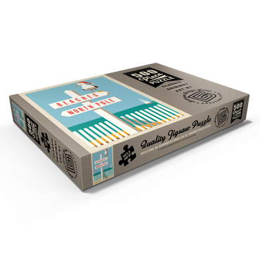 Darstellung des Puzzle Motivs Beaches/North Pole 500 Puzzle Schachtel Ansicht1