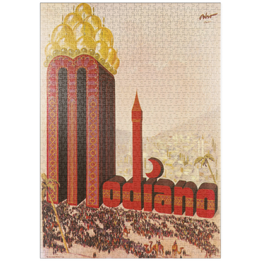 Darstellung des Puzzle Motivs puzzleplate Biró for Modiano 1000 Puzzle