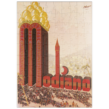 Darstellung des Puzzle Motivs puzzleplate Biró for Modiano 100 Puzzle