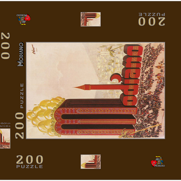 Darstellung des Puzzle Motivs Biró for Modiano 200 Puzzle Schachtel 3D Modell