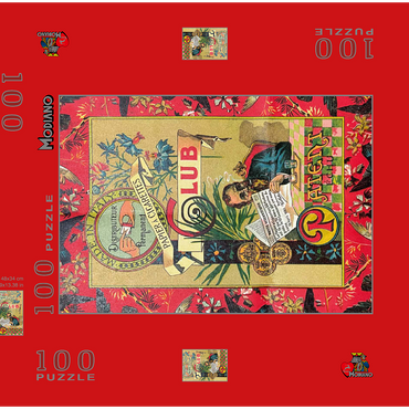 Darstellung des Puzzle Motivs Club Patent Modiano 100 Puzzle Schachtel 3D Modell