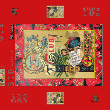 Darstellung des Puzzle Motivs Club Patent Modiano 500 Puzzle Schachtel 3D Modell
