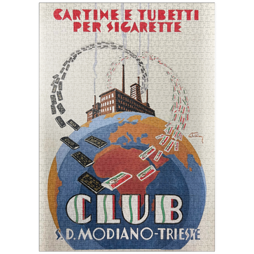 Darstellung des Puzzle Motivs puzzleplate Club World Modiano 1000 Puzzle