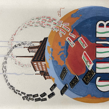 Darstellung des Puzzle Motivs Club World Modiano 1000 Puzzle 3D Modell