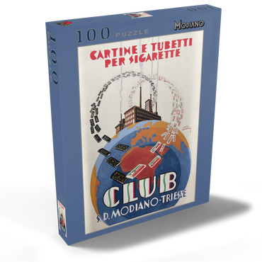 Darstellung des Puzzle Motivs Club World Modiano 100 Puzzle Schachtel Ansicht2