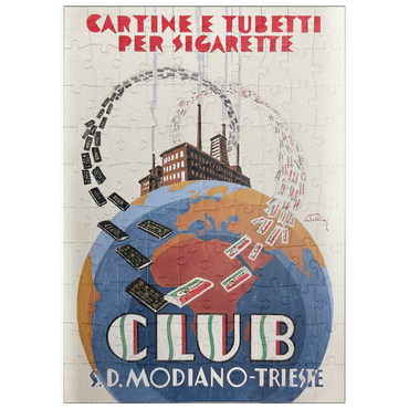 Darstellung des Puzzle Motivs puzzleplate Club World Modiano 100 Puzzle