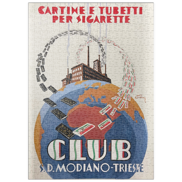 Darstellung des Puzzle Motivs puzzleplate Club World Modiano 500 Puzzle