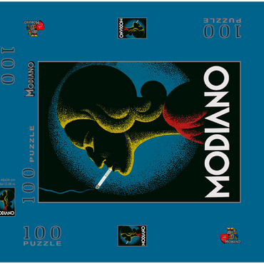 Darstellung des Puzzle Motivs Klaudinyi for Modiano 100 Puzzle Schachtel 3D Modell