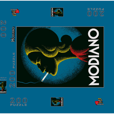 Darstellung des Puzzle Motivs Klaudinyi for Modiano 200 Puzzle Schachtel 3D Modell