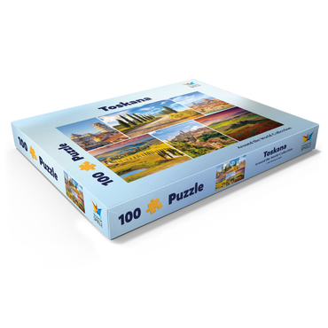 Darstellung des Puzzle Motivs Toskana - Florenz, Siena und Pisa 100 Puzzle Schachtel Ansicht1