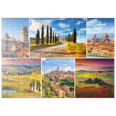 Darstellung des Puzzle Motivs puzzleplate Toskana - Florenz, Siena und Pisa 200 Puzzle