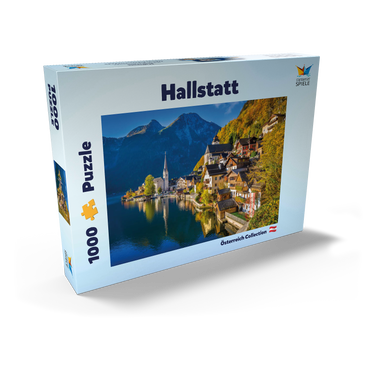Darstellung des Puzzle Motivs Hallstatt in Österreich, Hallstätter See - Unesco Weltkulturerbe 1000 Puzzle Schachtel Ansicht2