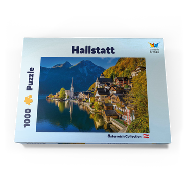 Darstellung des Puzzle Motivs Hallstatt in Österreich, Hallstätter See - Unesco Weltkulturerbe 1000 Puzzle Schachtel Ansicht3
