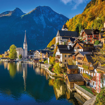 Darstellung des Puzzle Motivs Hallstatt in Österreich, Hallstätter See - Unesco Weltkulturerbe 200 Puzzle 3D Modell