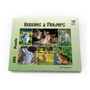 Darstellung des Puzzle Motivs Hasen & Kaninchen - Collage No. 2 200 Puzzle Schachtel Ansicht3