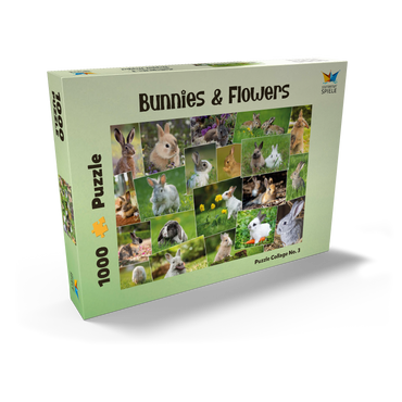 Darstellung des Puzzle Motivs Hasen & Kaninchen - Collage No. 3 1000 Puzzle Schachtel Ansicht2