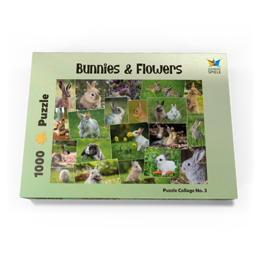 Darstellung des Puzzle Motivs Hasen & Kaninchen - Collage No. 3 1000 Puzzle Schachtel Ansicht3